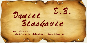 Daniel Blašković vizit kartica